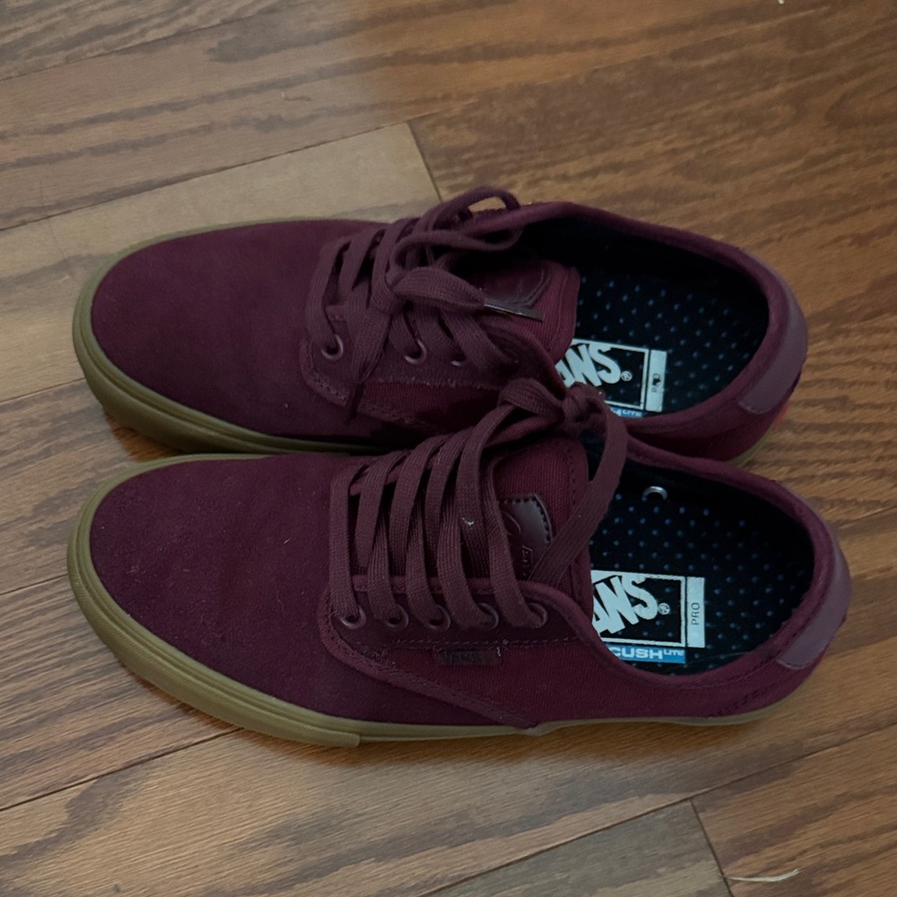 Vans Kids Deep Burgundy Shoes with Ultracush.